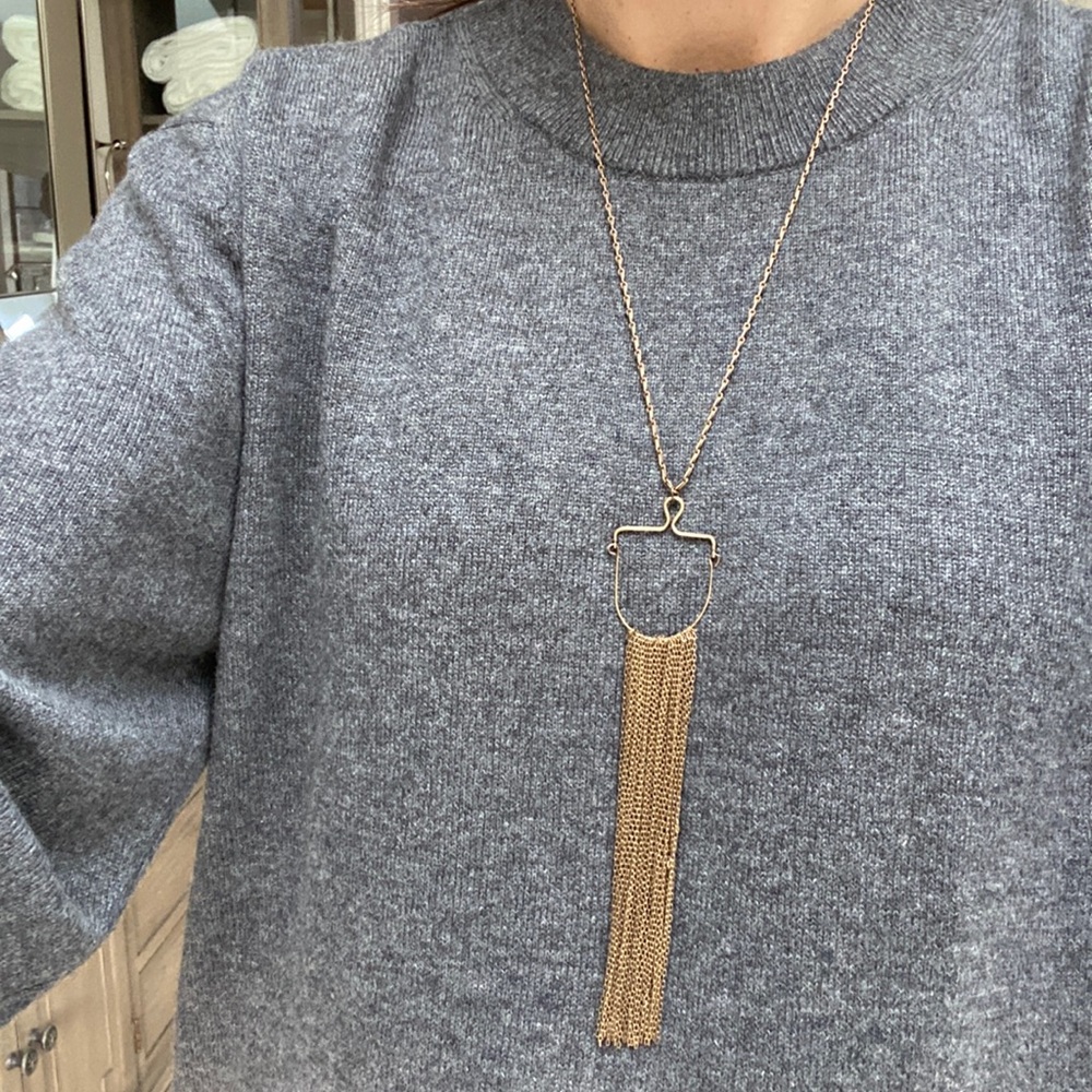 Club Monaco gold necklace excellent used condition